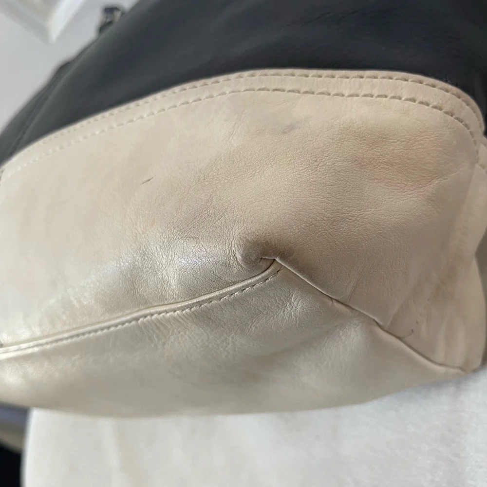 Coach Hampton Weekend color block leather tote bag - Picture 11 of 15